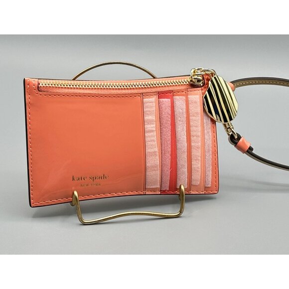 Kate Spade Snack Time Embossed Card Case Wristlet Wallet KL570 Kettle Cooked - Picture 9 of 13